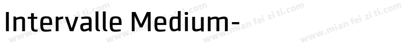 Intervalle Medium字体转换